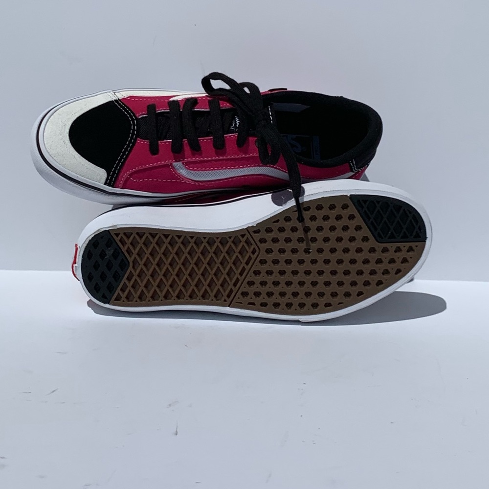 Vans TNT Advanced Prot Black/Magenta/White Shoes - Picture 6 of 7